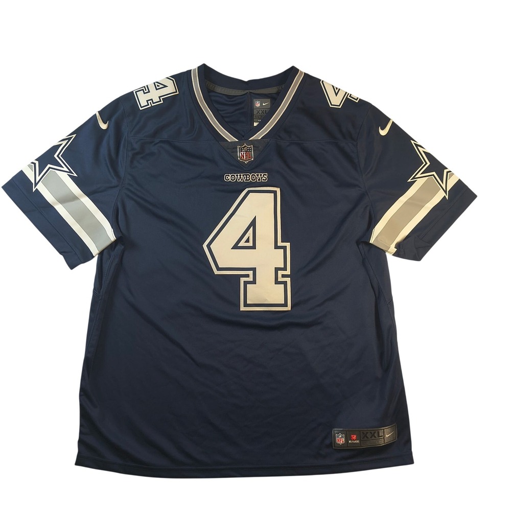 Nike Dak Prescott Dallas Cowboys Navy Dri-FIT On Field Jersey XXL NFL NWT